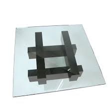 In 1961 paul evans and phillip lloyd powell were invited to exhibit their work in manhattan at america house, one of the earliest midcentury retail shops to specialize and educate the public to the value. Paul Evans Cityscape Black Steel Brutalist Coffee Table
