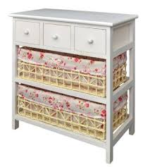 Landhaus Kommode Schrank Sideboad 57 Cm Badregal Weiss Mit Zwei Extra Grossen Korben Amazon De Kuche Haushalt Badregal Weiss Badregale Kommode