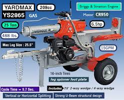 which yardmax wood splitter is right for you log splitter