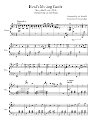 Joe Hisaishi Merry Go Round Of Life Piano Sheet Music Learn Piano Learnpiano Howls Moving Castle Learn Piano Piano