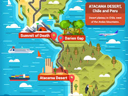 Pan American Highway Map Infographic Element Highway Map Pan American Highway Pan American