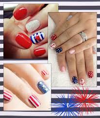 A navy short nail design mixes cobalt blue with electric red and white. Beaming Red White And Blue Our Favorite 4th Of July Nail Designs