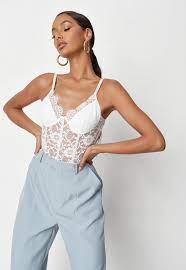 Lace Bodysuits Lace Body And Leotards Missguided