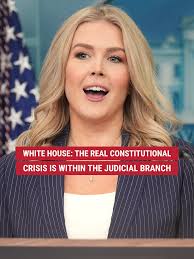 White House press secretary Karoline Leavitt calls out the "real  constitutional crisis" happening in our country, slamming "judicial  activists" for targeting President Trump's agenda.