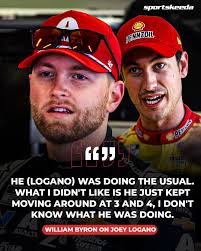 William Byron was not happy with Joey Logano 😳