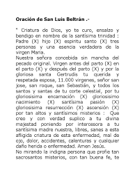 Mal de ojos, dolor, accidentes y calentura. Oracion De San Luis Beltran