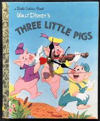 Three Little Pigs Storybook Wall Clock Little Golden Books Three Little Pigs Little Pigs
