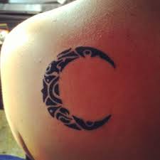 Pin By Nikki Mizarian On Tattoos Piercings Tribal Moon Tattoo Moon Tattoo Tattoos