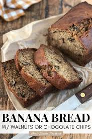 Tender Banana Bread With Walnuts Or Chocolate Chips Recipe In 2020 Banana Walnut Bread Banana Bread Slow Cooker Pumpkin
