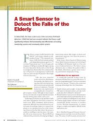 Here you go, the improved version of the fall detection system is here for your reference. Pdf A Smart Sensor To Detect The Falls Of The Elderly