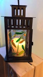 Handmade Fused Glass Lantern Summer Customisations Etsy Art Glass Flowers Fused Glass Glass Lantern