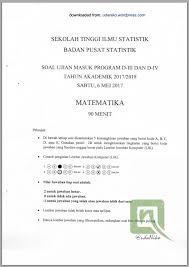 May 03, 2019 · kumpulan latihan soal skd tkd seleksi masuk ipdn 2019/2020. Download Soal Usm Stis 2017 Sekedar Ingin Belajar Dan Berbagi