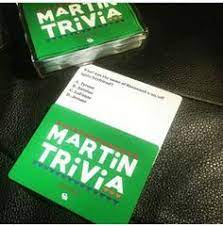 Battle your friends and family with 4 different styles of trivia, while you flex on everyone with how much you know! Martin Trivia Game Card Games Trivia Tyrone