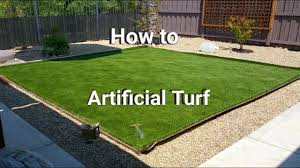 Hold the edges and shake lightly so air can get under it, over the compacted stones. Artificial Turf Installation Save Money Do It Yourself Youtube