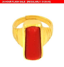 Energized Red Coral Gemstone Ring In Panchdhatu Copper Jewelry Ring Etsymktgtool Healingstones Astrologicalj Lucky Charm Bracelet Red Coral Gemstone Rings