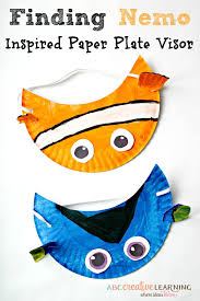 Finding Nemo Movie Inspired Paper Plate Visor Hat For Kids Con Imagenes Manualidades