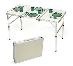 Trademark Innovations Portable Adjustable Lightweight Aluminum Folding Table By See This Awesome Image Aluminum Folding Table Folding Table Camping Table