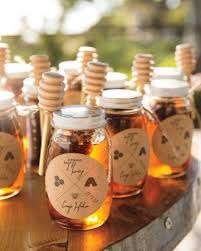 Real Weddings Martha Stewart Weddings Wedding Favors Fall Honey Favors Honey Wedding Favors