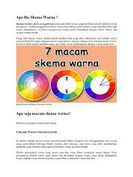 Warna yang berasal dari percampuran 2 warna primer contoh: Apa Itu Skema Warna