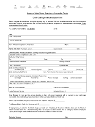 Able to submit the credit card authorization form to the hotel. Embassy Suites Credit Card Authorization Form Fill Online Printable Fillable Blank Pdffiller