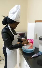 Add a little more water to ice the cake and a little less to make the decorations!. Student Turns Baking Hobby Into Booming Business
