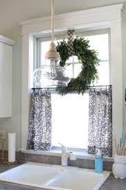 Prepare for reclaimed wood, stone mantels and country views aplenty. Blogger Stylin Home Tour Organic Coastal Christmas 2013 Simple Stylings Farmhouse Kitchen Curtains Small Curtains Kitchen Window Curtains
