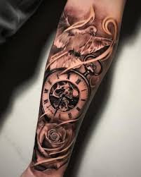42 friggin amazing compass tattoos tattoos tatouage. Tatouage Montre Gousset Avec Une Colombe Et Une Rose Sur Avant Bras Tatouage Montre Gousset Tatouage D Horloge Idee Tatouage Avant Bras