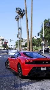 Gta V Red Ferrari 4k Ultra Hd Mobile Wallpaper Gta Ferrari Gta Pc