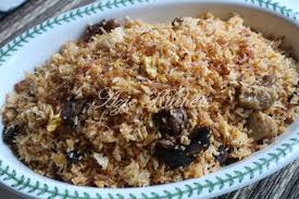 Nasi daging telah siap dimasak. Nasi Goreng Daging Wagyu Azie Kitchen