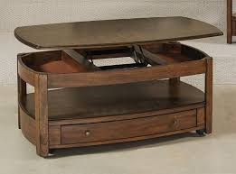 You can lift the top up and forward. Hammary Primo Rectangular Lift Top Cocktail Table Kd 446 910