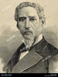 Ignacio Ramirez (1818-1879), the Necromancer (El Nigromante). Mexican poet,  writer and lawyer. 19th century engraving.