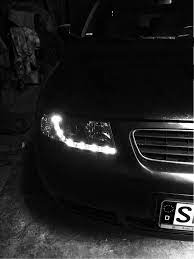 Audi A3 8l Front Scheinwerfer Led Kuhlergrill Blackandwhite Audi A3 Audi Sports Car