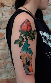 Half sleeve tattoo designs for women are generally of various types, from floral to tribal to simple, almost any design and theme you can think of, there is definitely one for you. Red Rose Tattoo On Women Right Half Sleeve