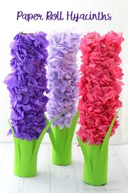 Pinch the rings at each side to form the petal shapes. Paper Roll Hyacinth Flower Craft For Kids The Resourceful Mama
