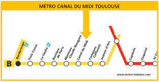 Le canal du midi du côté de la gare matabiau. Metro Canal Du Midi Toulouse Ligne B Plan Horaires Metro Canal Du Midi