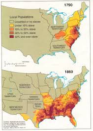 Growth Of Slavery 1820 1860 American Civil War Civil War History Map