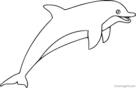 Dolphin coloring pages are great outline images with one of the most playful and clever animals on our planet. Dolphin Coloring Pages Coloringall