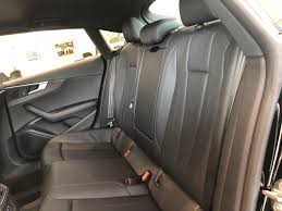 View Of The Rear Seating Bench On The 2018 Audi A5 With Black Interior Leather Standard Vehicle Available At Audi Of Used Luxury Cars Audi A5 Audi Dealership
