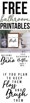 Full tutorial and download at project nursery. Free Bathroom Printables Farmhouse Printables The Mountain View Cottage Bathroom Printables Free Bathroom Printables Bathroom Wall Decor Diy