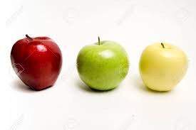 A kind of sweet, juicy apple. Red Green And Yellow Apples In A Row Stock Photo Picture And Royalty Free Image Image 283040