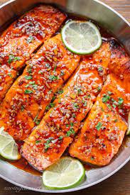 Spicy Honey Glazed Salmon Recipe Recipe Easy Salmon Recipes Honey Glazed Salmon Recipe Salmon Glaze Recipes