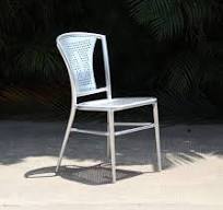 Leisure Modern Hotel Garden Restaurant Dining Set Metal Aluminum Outdoor  Bar Chair