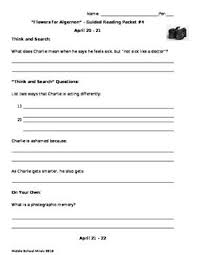 Pin On Flowers For Algernon Lesson Plans