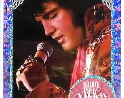 Elvis Blue Birthday Card