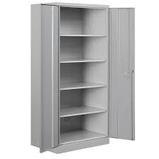 Discover cabinets on amazon.com at a great price. Salsbury Industries 36 In W X 78 In H X 18 In D 4 Shelf Heavy Duty Metal Standard Assembled Storage Cabinet In Gray 8078gry A The Home Depot