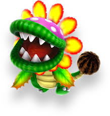 Piranha plants are plants that have a large bulbous head which is red in color with white spots all over it that vary . Dino Piranha Super Mario Wiki The Mario Encyclopedia