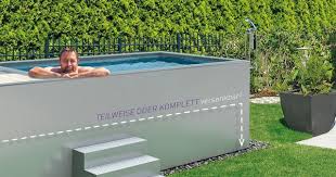 Minipool Geht Auch Auf Dem Dach Schwimmbad De Gunstiger Pool Pool Fur Kleinen Garten Gartenpools
