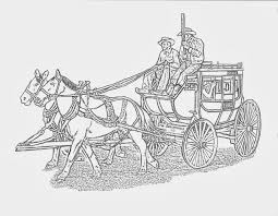 Western Stage Coach Coloring Page By Dancing Cowgirl Design Horse Coloring Pages Coloring Pages Horse Coloring