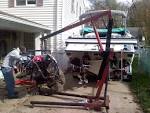 Boat engine hoist