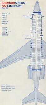 American Airlines 727 Seating Chart Boeing Aircraft